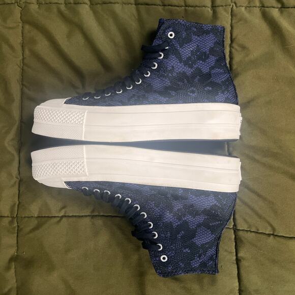 Converse All Star Shoes Black Purple Women 7 Whimsygoth Goblincoren Goth Punk - Picture 13 of 14